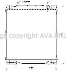 AVA QUALITY COOLING Radiators, Motora dzesēšanas sistēma ME2261